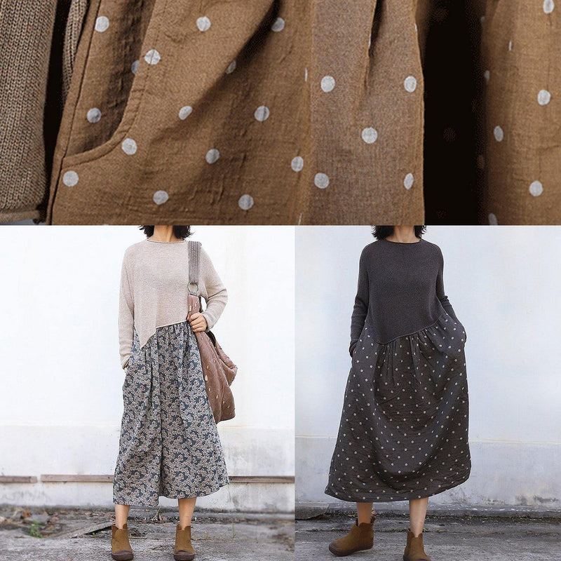 Winter O Neck Sweater Patchwork Dresses Classy Nude Mujer Sweater Dresses