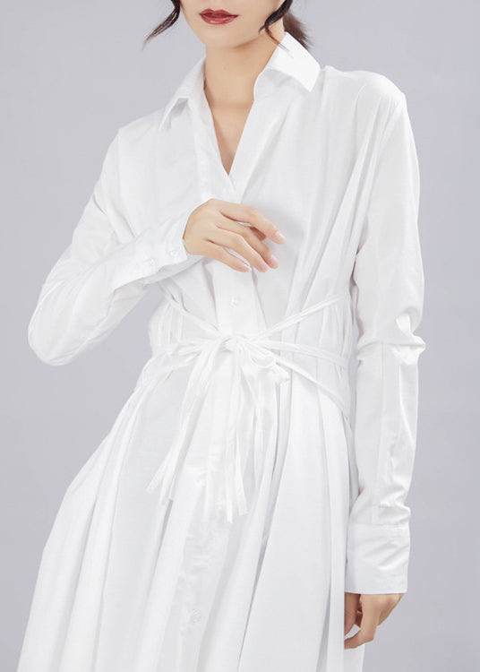 Black Asymmetrical Tie Waist Long Dresses Long Sleeve