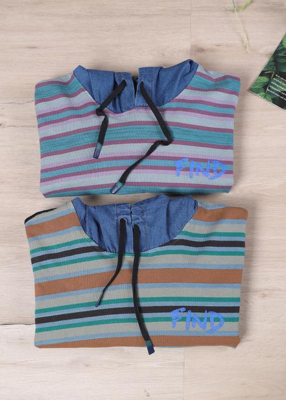 Women Black On The Back Unique Hooded  Fine Autumn Tops