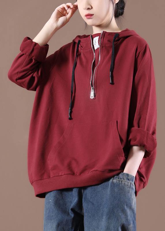 Women Casual Autumn Clothes For Red Tops