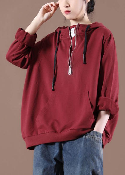 Women Casual Autumn Clothes For Red Tops