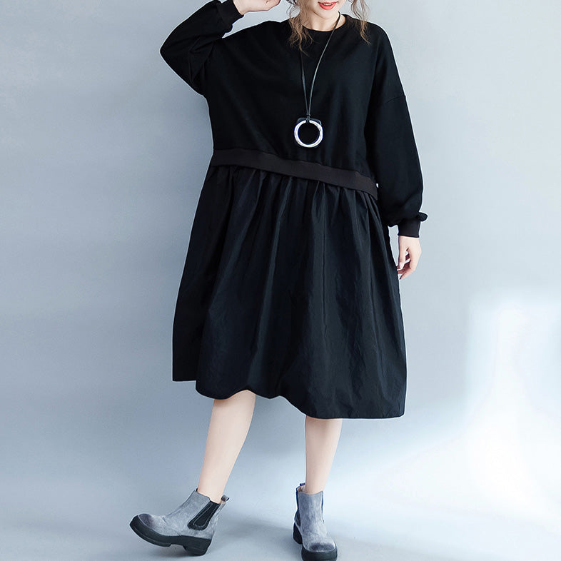 Clothing Loose Dress Patchwork Dresses