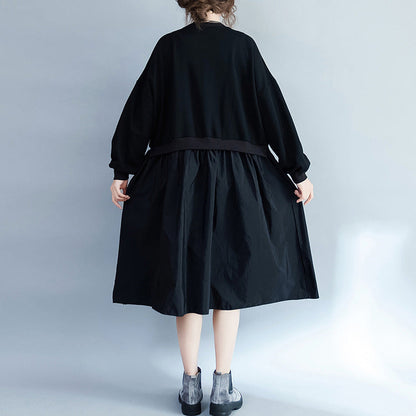 Clothing Loose Dress Patchwork Dresses