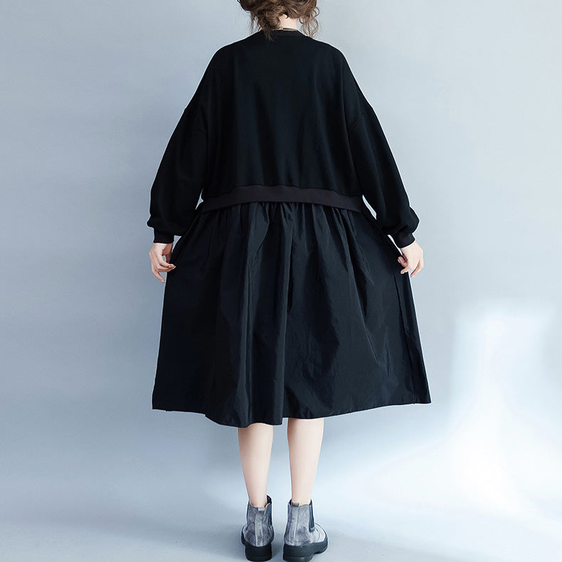 Clothing Loose Dress Patchwork Dresses