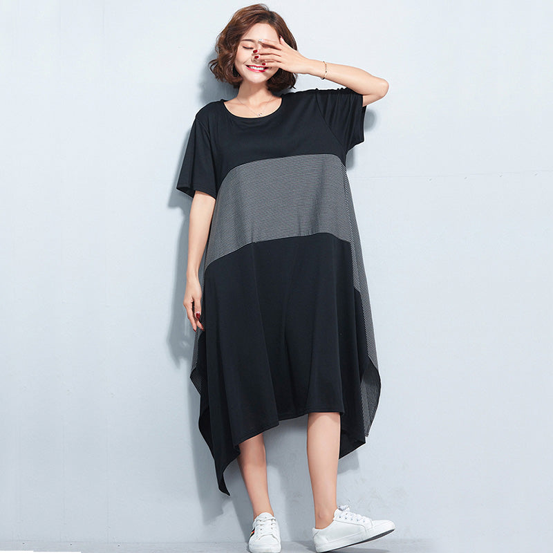 Clothing Striped Summer Long Shirt Dresses