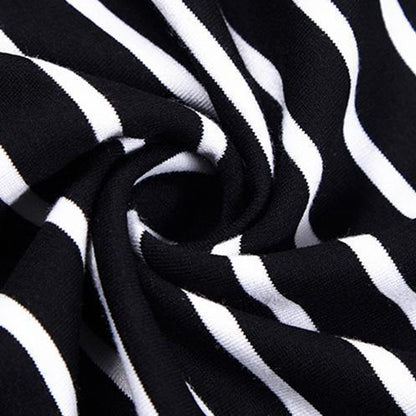 Clothing Loose Cotton Striped Dress