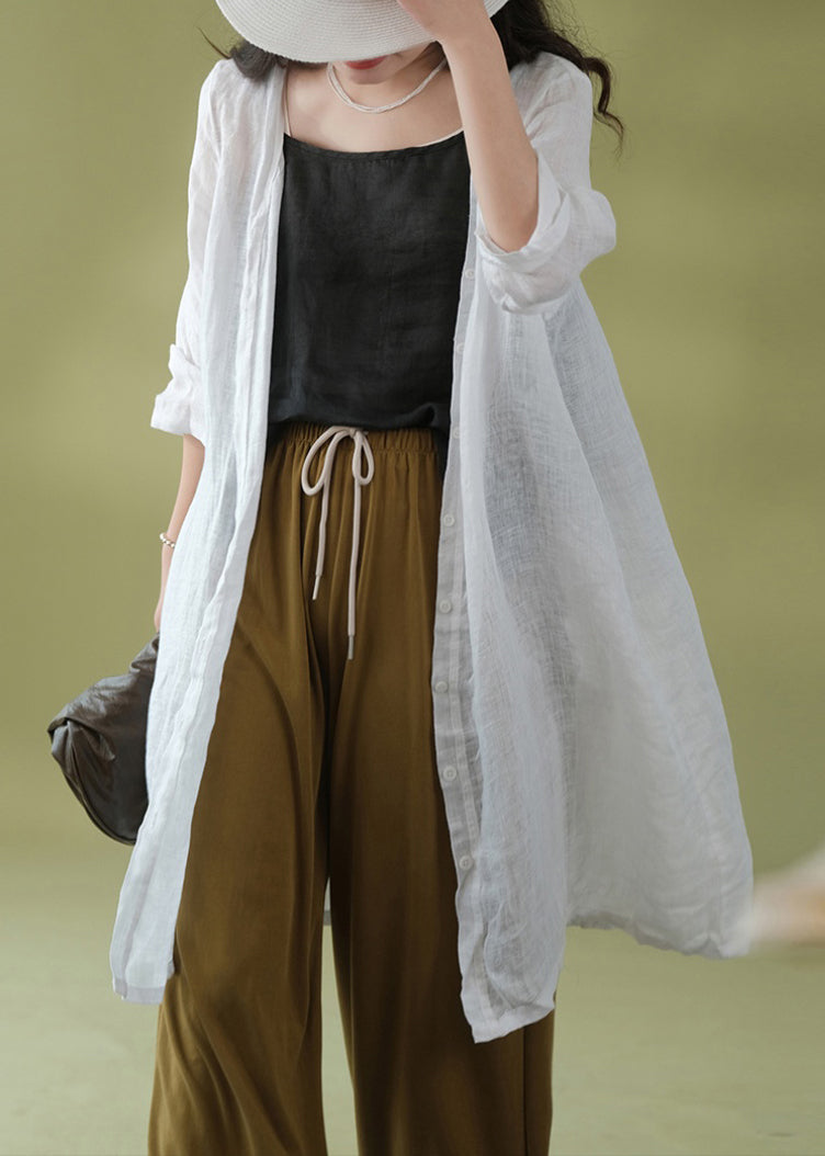 Dark Gray V Neck Button Patchwork Cotton Cardigans Fall