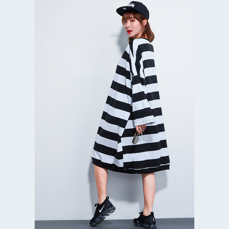 Dress Loose Striped Dresses