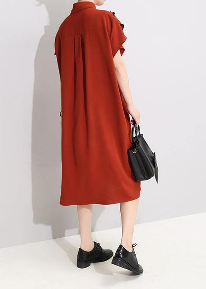 Drops Design Asymmetrical Agaric Lace Shirt Dress