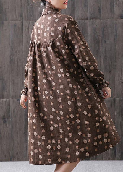 Printing Spliced Midi Dress