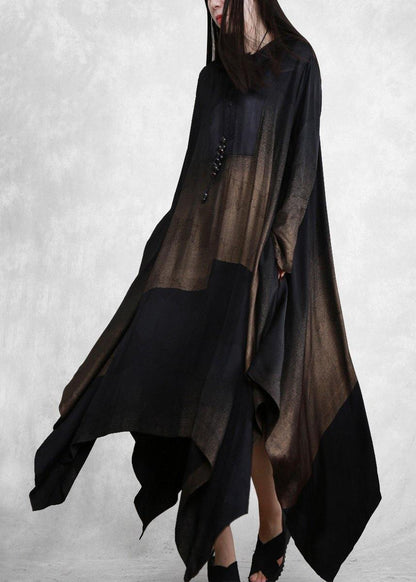 Hooded Outfits Black Long Dresses<