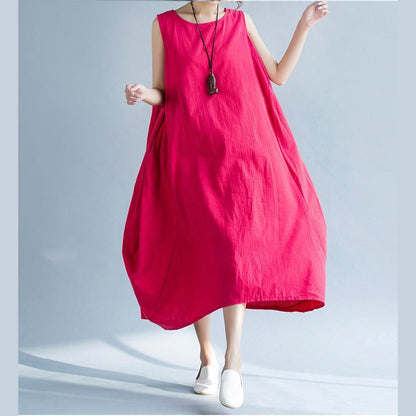 Long Tank Tee Shirt Loose Oversized Cotton Dresses