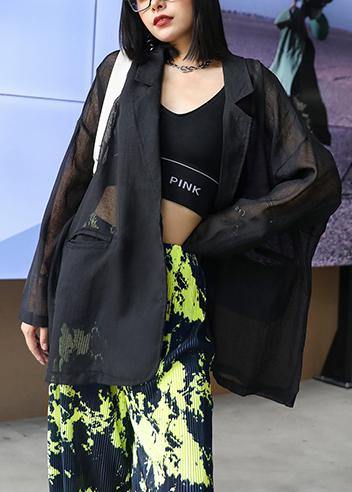 Women Notched pockets clothes For Women Tops black tops