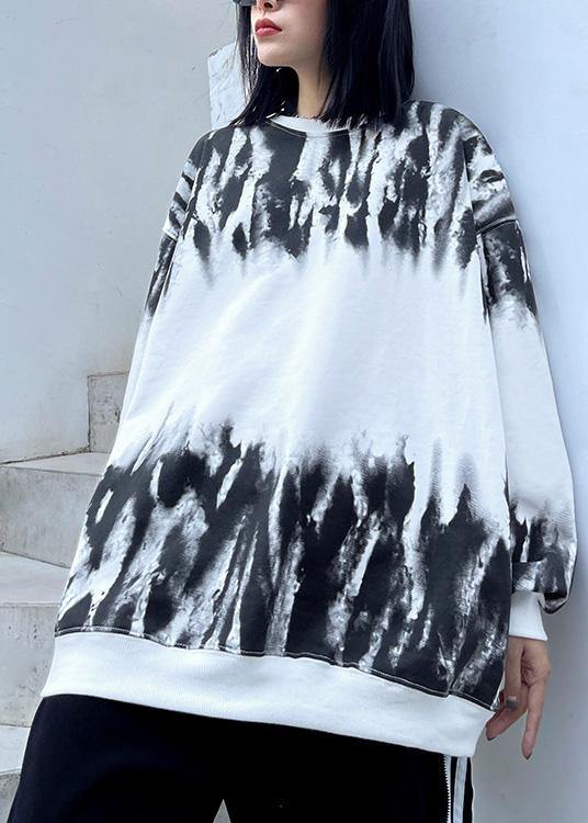 Women O Neck Spring Tops Women Design White Print Blouses