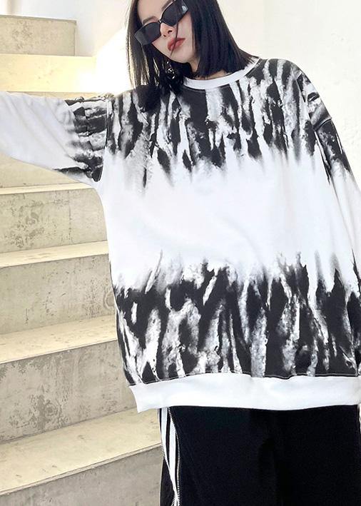 Women O Neck Spring Tops Women Design White Print Blouses