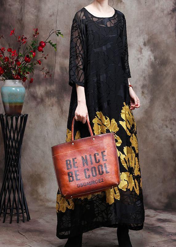 Lace Maxi Dress Yellow Loose Dress