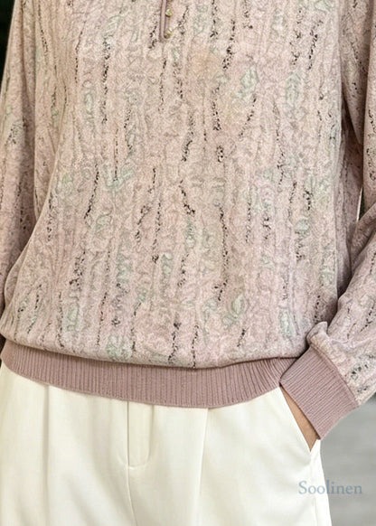 Peter Pan Collar Print Cotton Shirts Summer
