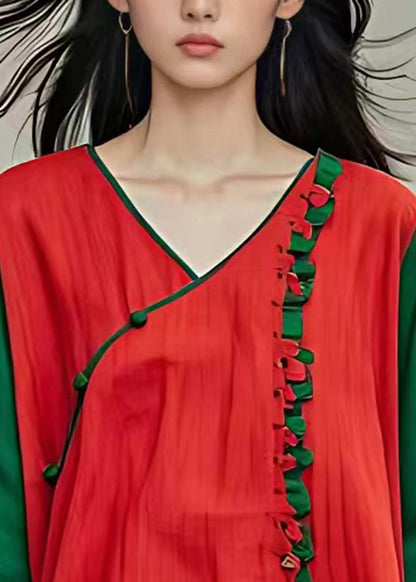 Red Button T Shirts Summer