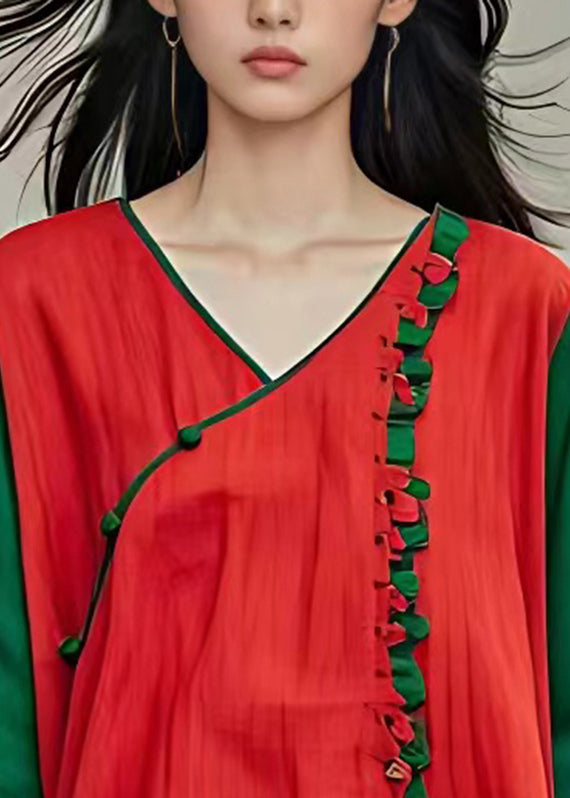 Red Button T Shirts Summer