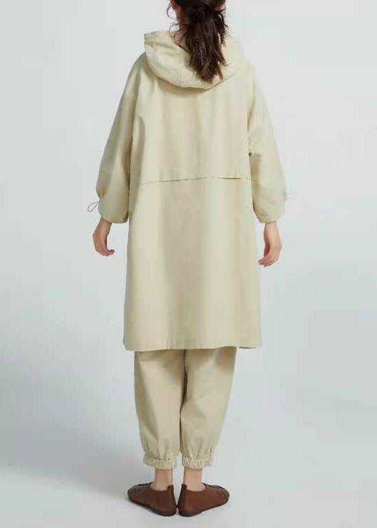 Women Side Open Cotton Loose Linen Tops women blouses Work Beige Shirts