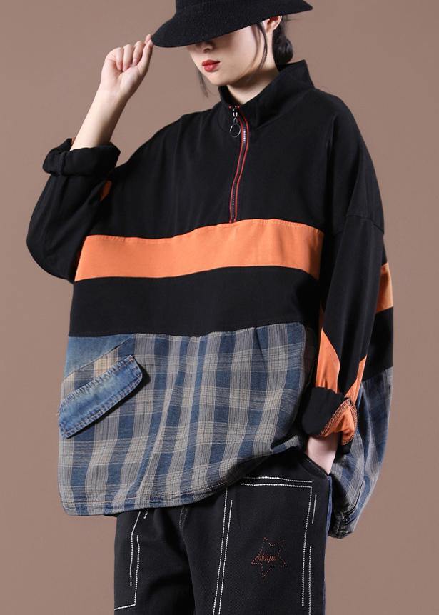 Stand Spring Blouse Black Ideas Tops