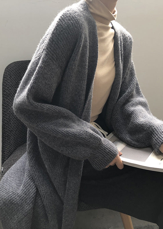 Versatile Camel Cozy Long Knit Cardigans Spring
