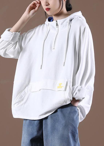 Women White Classy Pockets Fine Spring Tops