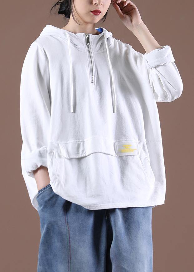 Women White Classy Pockets Fine Spring Tops