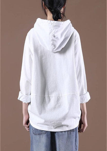 Women White Classy Pockets Fine Spring Tops