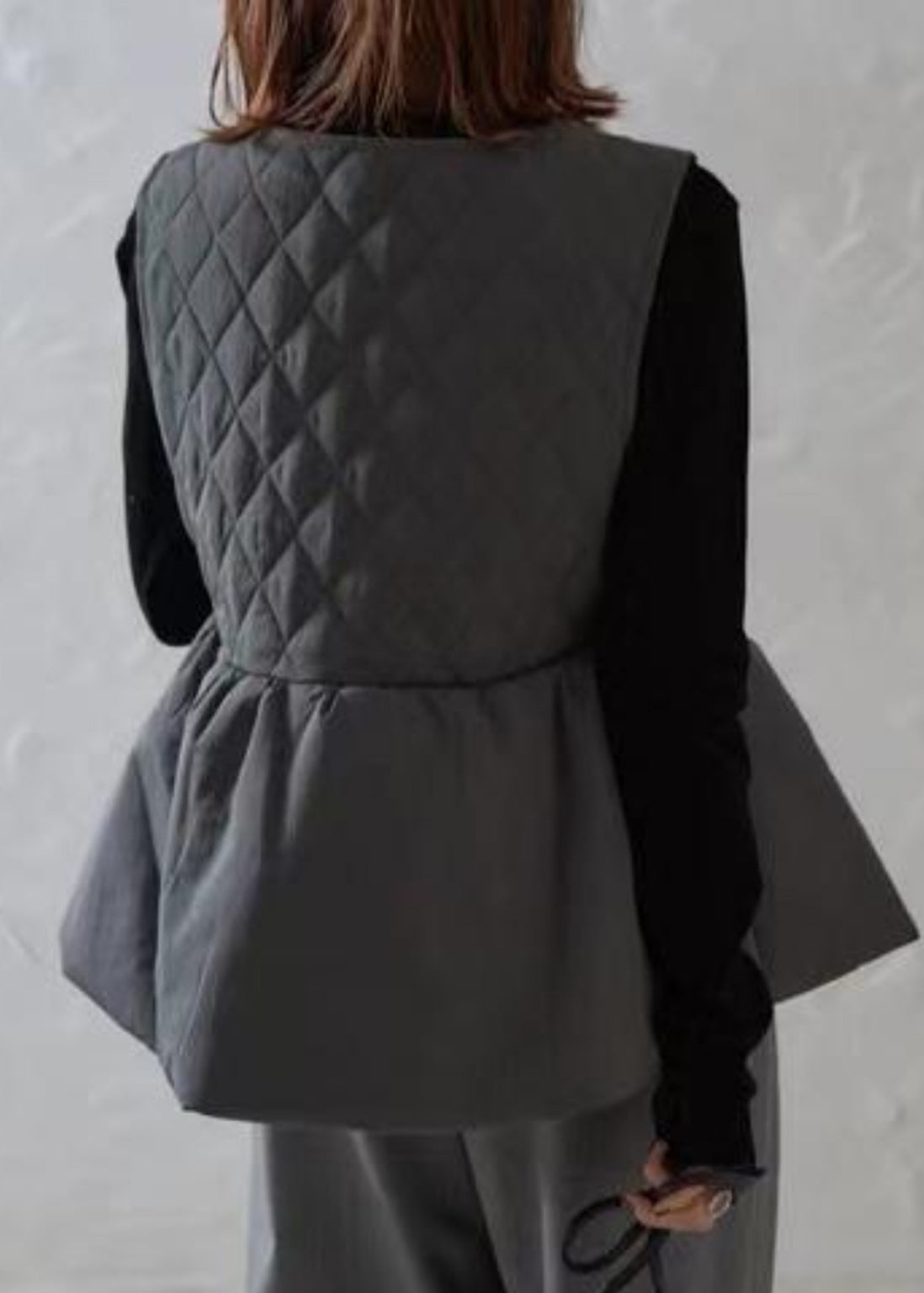 White Plaid Patchwork Cotton Vests Sleeveless