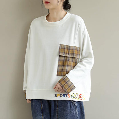 Women White cotton Clothes For Women Long Sleeve Art Embroidery Pockets blouses