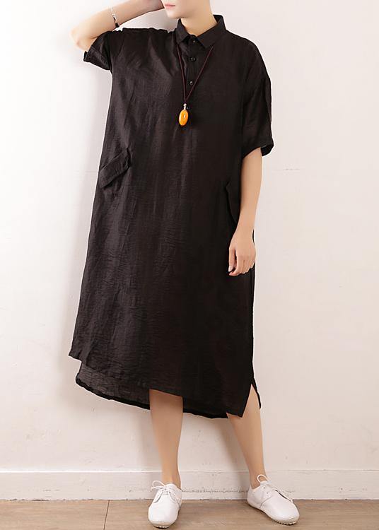 Black Clothes Metropolitan Museum Photography Side Open Maxi Summer Dresses