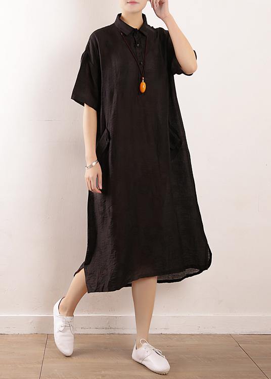 Black Clothes Metropolitan Museum Photography Side Open Maxi Summer Dresses