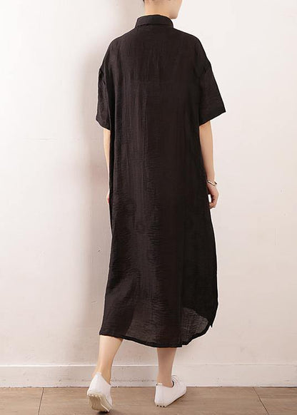 Black Clothes Metropolitan Museum Photography Side Open Maxi Summer Dresses