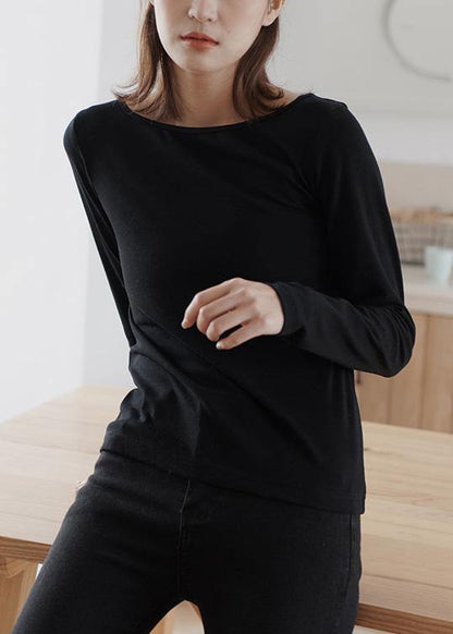 Women black cotton blouses for women wild Plus Size Clothing fall blouses