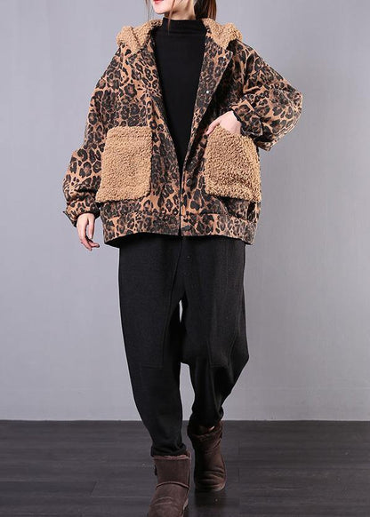Chocolate Fine Coats Outfits Hooded Patchwork Outwear