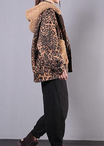Chocolate Fine Coats Outfits Hooded Patchwork Outwear