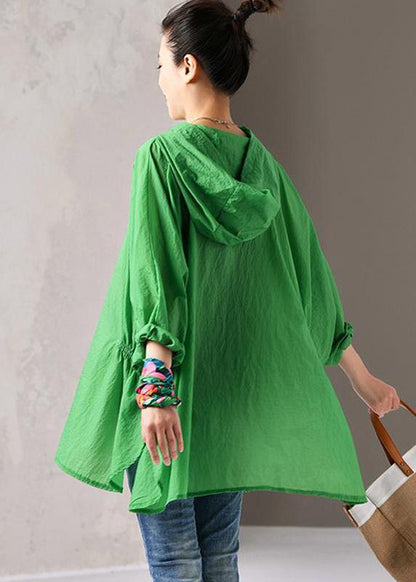 Cotton Shirts Pakistani Green Summer Thin Sunlight Proof Coat