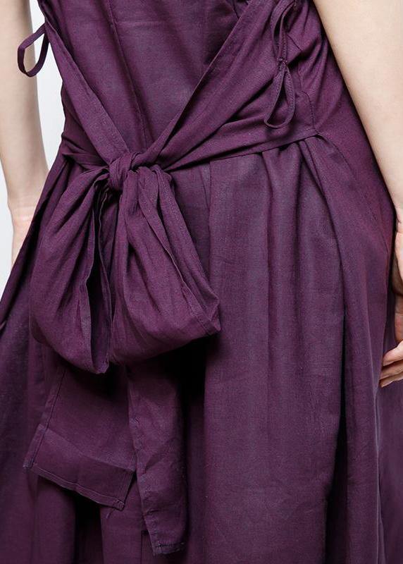 Cotton Tunics Fine Lacing and Drawstring Color Dress