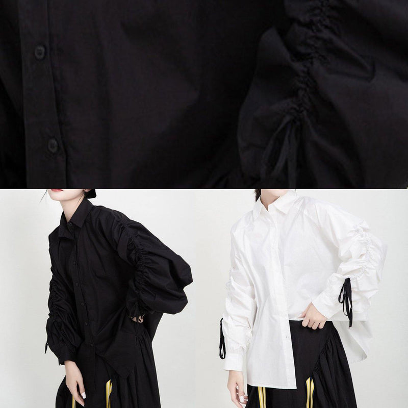 Drawstring Cotton Fall Clothes Tutorials White Shirts