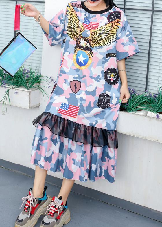 Cotton Wardrobes Patchwork Lace Ruffles Cotton Robes Summer Dresses