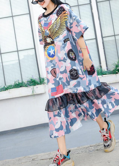 Cotton Wardrobes Patchwork Lace Ruffles Cotton Robes Summer Dresses
