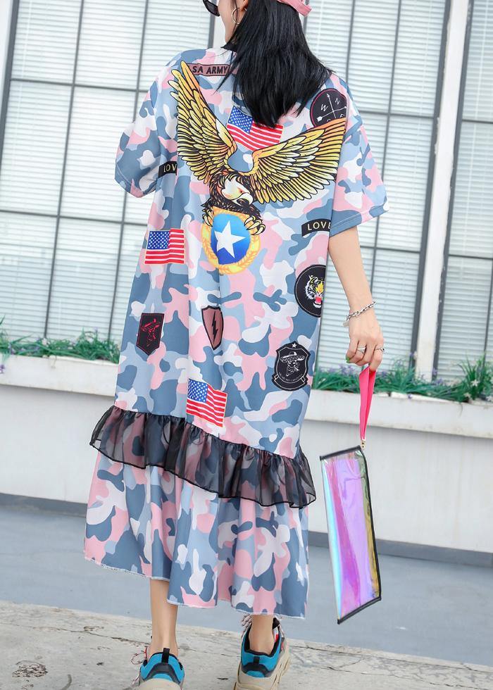 Cotton Wardrobes Patchwork Lace Ruffles Cotton Robes Summer Dresses