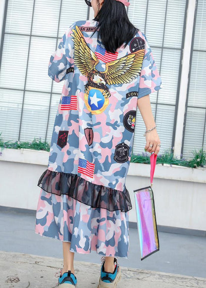 Cotton Wardrobes Patchwork Lace Ruffles Cotton Robes Summer Dresses
