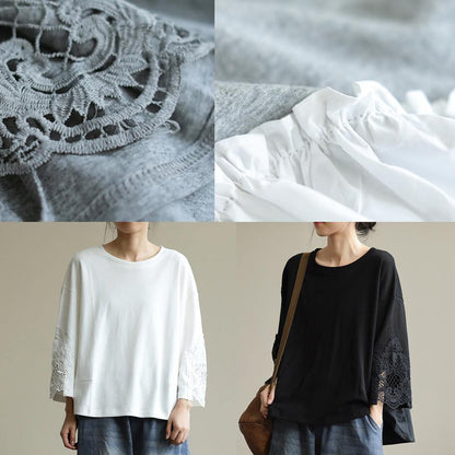 Women gray clothes For Women o neck patchwork box fall blouses