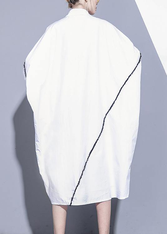 Lapel Asymmetric Tunics Tutorials White Dress