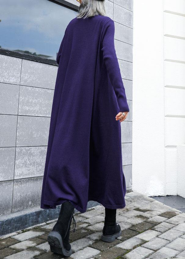 Loose Hem Sweater Dress Outfit Blue Fuzzy Knit Top Fall