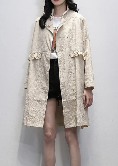 Nude Clothes Tutorials Notched Ruffles Coat