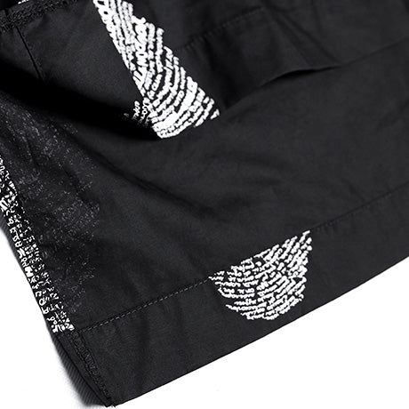 Pockets Cotton Top Silhouette Fine Tutorials Black Print Oversized Blouses
