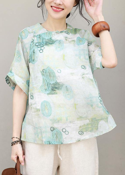 Prints Chiffon Clothes for Button Chiffon Summer Blouse